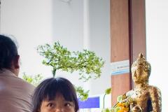 Thailand / young girl in Wat Pho / Bangkok
