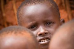 group of Masai children / Kenya